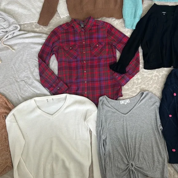 Huge lot of women’s sweatshirt sweater set M neutral L.L. bean teal element ful - Picture 2 of 14